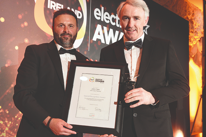 Winner of the Special Recognition Award at Ireland's Electrical Awards 2022